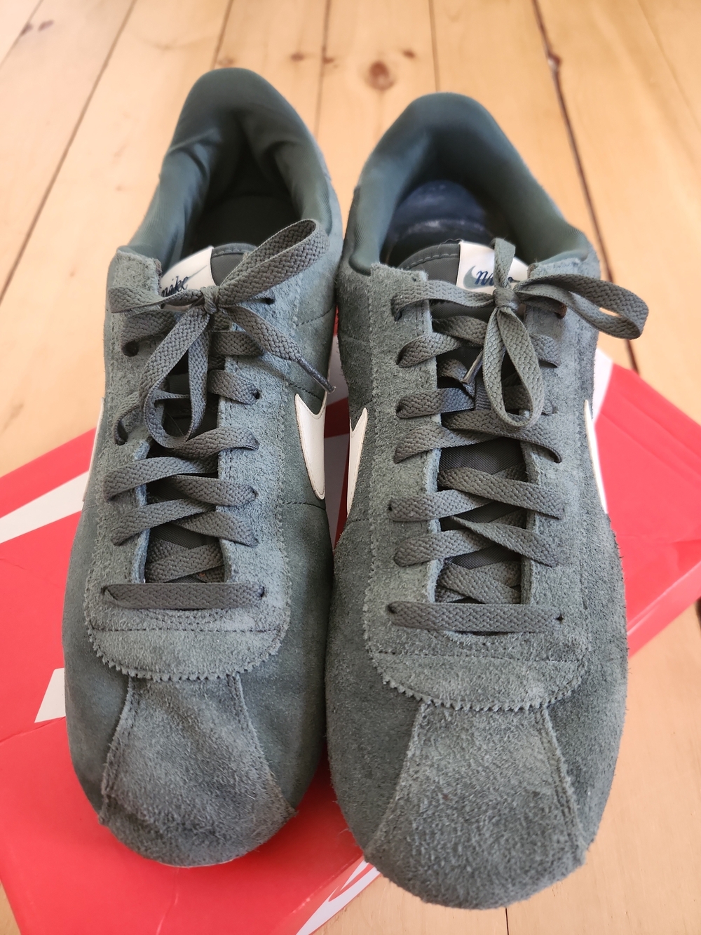 Size 14 - Nike Cortez Vintage Green With Box